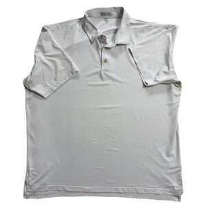 Peter Millar Summer Comfort Polo Shirt Men’s 2XL Blue, White, And Green Stripped